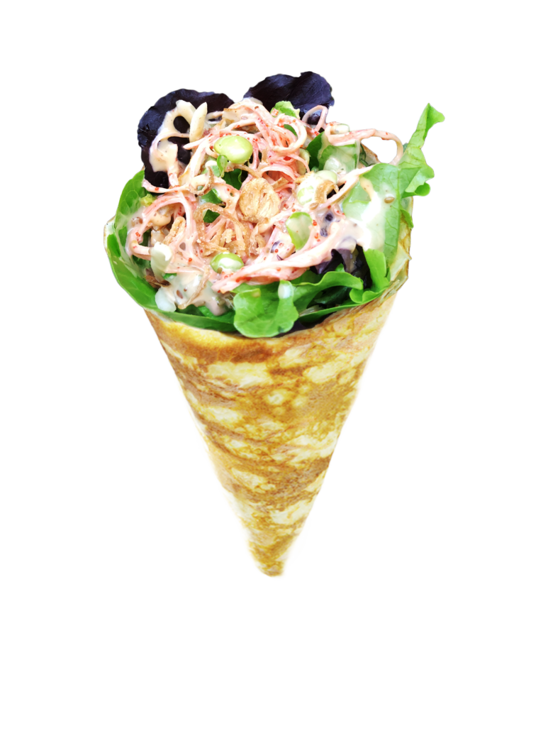 Spicy Crabmeat Tswirl Crêpe